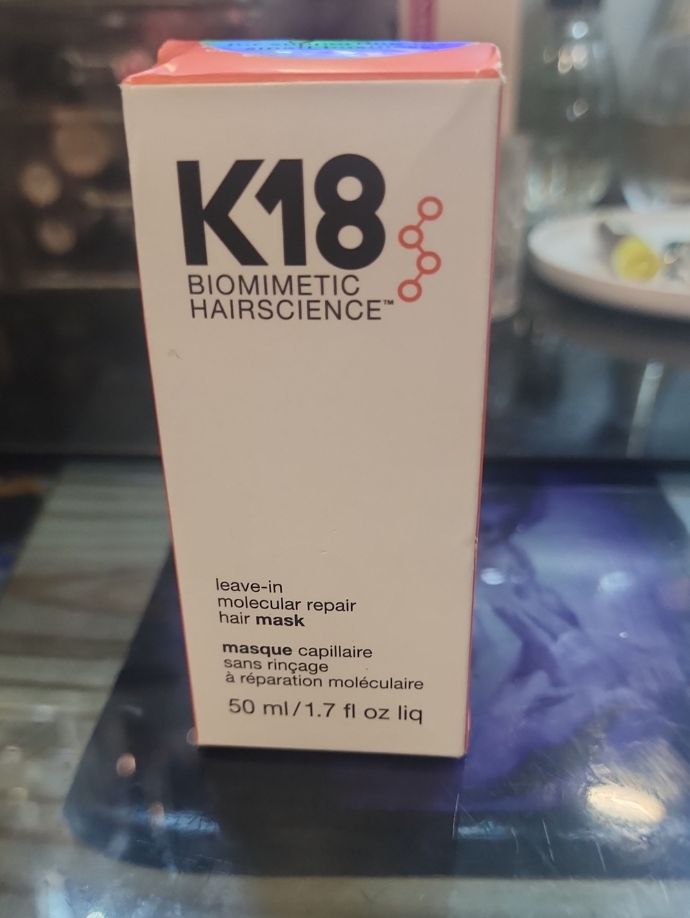 Biomimetic Hairscience Leave-In Molecular Repair Hair Mask - White/Pink
